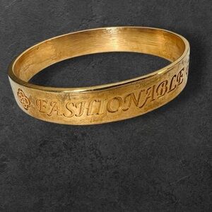 Gold plated cuff bracelet flawless, fashionable & fabulous